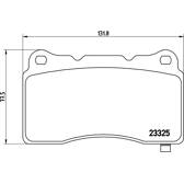 Bremsbeläge vorne BREMBO - P 09 004