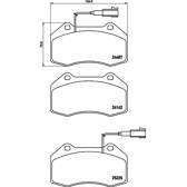 Bremsbeläge vorne BREMBO - P 23 162