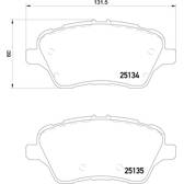 Bremsbeläge vorne BREMBO - P 24 151