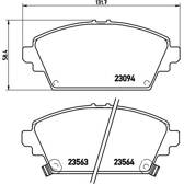Bremsbeläge vorne BREMBO - P 28 029
