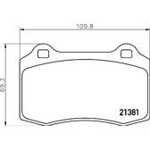 Bremsbeläge vorne BREMBO - P 36 020X