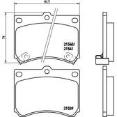 Bremsbeläge vorne BREMBO - P 49 011