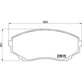 Bremsbeläge vorne BREMBO - P 49 028
