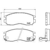 Bremsbeläge vorne BREMBO - P 54 014
