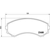 Bremsbeläge vorne BREMBO - P 54 029