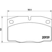 Bremsbeläge vorne BREMBO - P 59 005