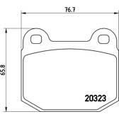Bremsbeläge vorne BREMBO - P 59 025