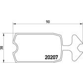 Bremsbeläge vorne BREMBO - P 61 002