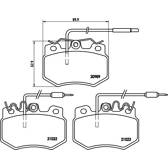Bremsbeläge vorne BREMBO - P 61 031