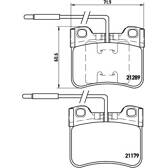 Bremsbeläge vorne BREMBO - P 61 034