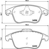 Bremsbeläge vorne BREMBO - P 61 117