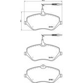 Bremsbeläge vorne BREMBO - P 61 119