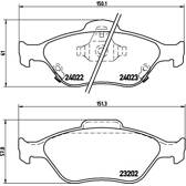 Bremsbeläge vorne BREMBO - P 83 085