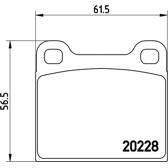 Bremsbeläge vorne BREMBO - P 85 003