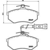 Bremsbeläge vorne BREMBO - P 85 016