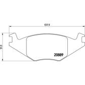 Bremsbeläge vorne BREMBO - P 85 019