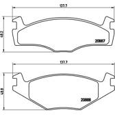 Bremsbeläge vorne BREMBO - P 85 024