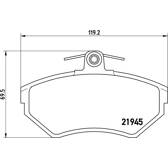 Bremsbeläge vorne BREMBO - P 85 032