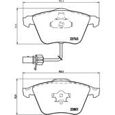 Bremsbeläge vorne BREMBO - P 85 084