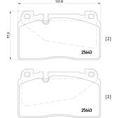 Bremsbeläge vorne BREMBO - P 85 123