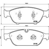 Bremsbeläge vorne BREMBO - P 85 127