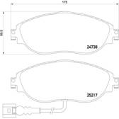 Bremsbeläge vorne BREMBO - P 85 131