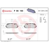 Bremsbeläge vorne BREMBO - P 85 165