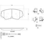 Bremsbeläge vorne BREMBO - P 85 193