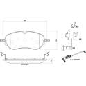 Bremsbeläge vorne BREMBO - P 85 194