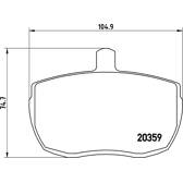 Bremsbeläge vorne BREMBO - P A6 001