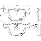 Bremsbelagsatz hinten BREMBO - P 06 044
