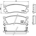 Bremsbelagsatz hinten BREMBO - P 49 025