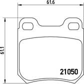 Bremsbelagsatz hinten BREMBO - P 59 014