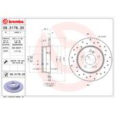 Bremssatz (2 Bremsscheiben) BREMBO - 08.5178.3X