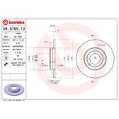 Bremssatz (2 Bremsscheiben) BREMBO - 08.6785.10