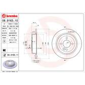Bremssatz (2 Bremsscheiben) BREMBO - 08.9163.10