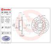 Bremssatz (2 Bremsscheiben) BREMBO - 08.9502.1X