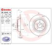 Bremssatz (2 Bremsscheiben) BREMBO - 08.A540.11