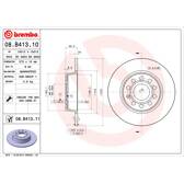 Bremssatz (2 Bremsscheiben) BREMBO - 08.B413.11