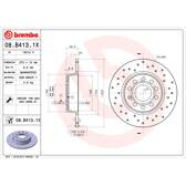 Bremssatz (2 Bremsscheiben) BREMBO - 08.B413.1X