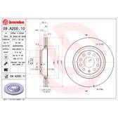 Bremssatz (2 Bremsscheiben) BREMBO - 09.A200.11