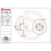 Bremssatz (2 Bremsscheiben) BREMBO - 08.1509.10