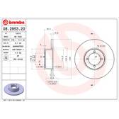 Bremssatz (2 Bremsscheiben) BREMBO - 08.2953.20