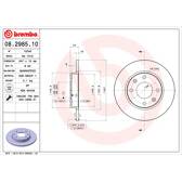 Bremssatz (2 Bremsscheiben) BREMBO - 08.2985.10