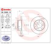 Bremssatz (2 Bremsscheiben) BREMBO - 08.3069.14