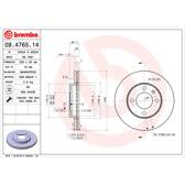 Bremssatz (2 Bremsscheiben) BREMBO - 09.4765.14