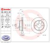Bremssatz (2 Bremsscheiben) BREMBO - 09.4914.34