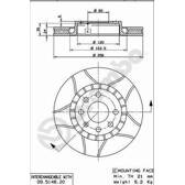 Bremssatz (2 Bremsscheiben) BREMBO - 09.5148.76