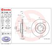 Bremssatz (2 Bremsscheiben) BREMBO - 09.5166.11