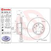 Bremssatz (2 Bremsscheiben) BREMBO - 09.5579.21
